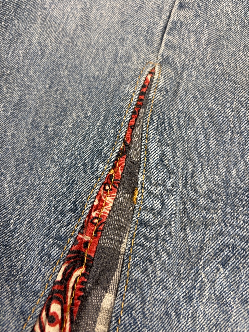 We The Free Cortez Pieced Jeans Quilted Patchwork size 30 - Picture 8 of 10